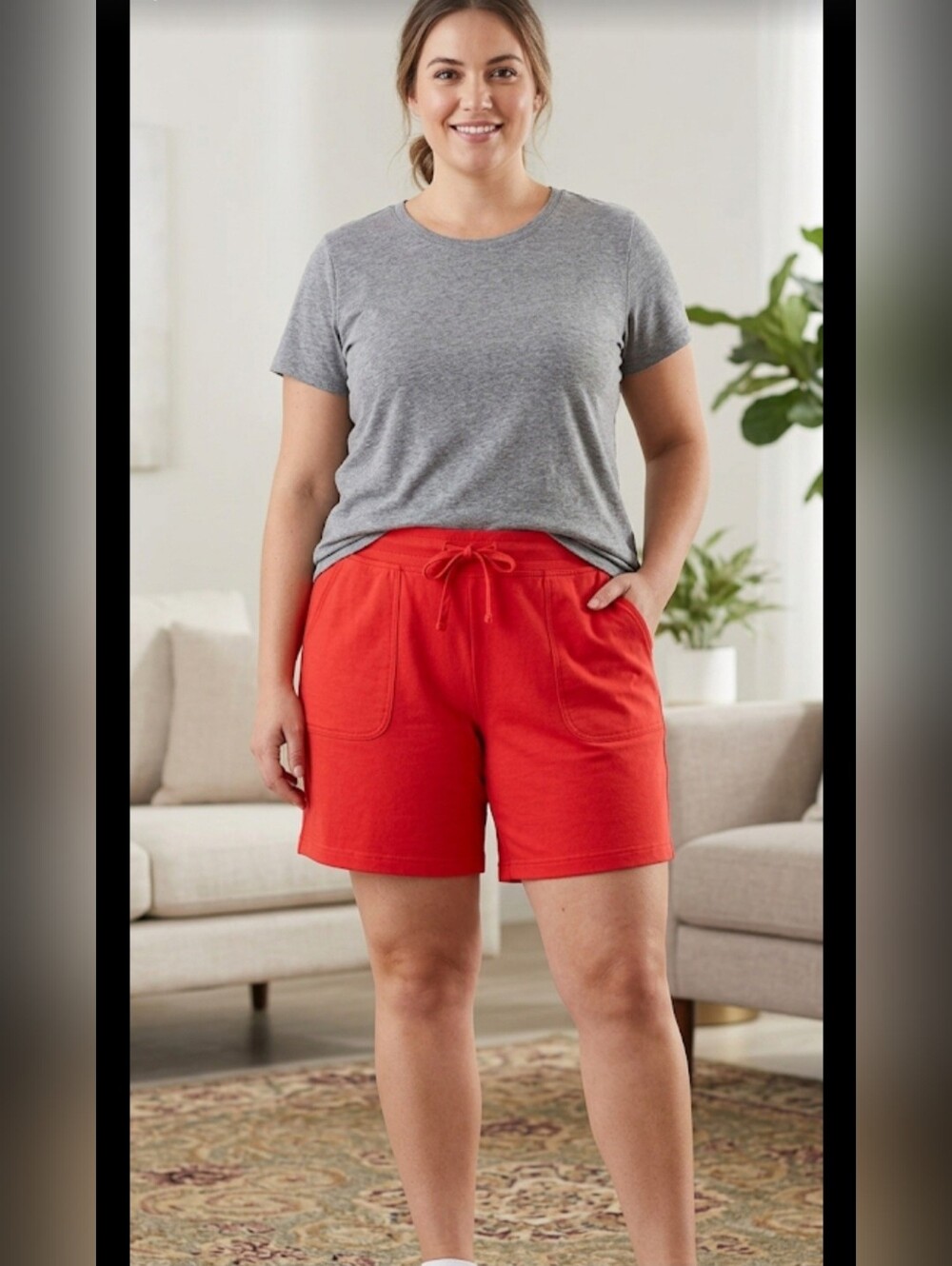 Athletic Works Women's Vibrant Red Shorts